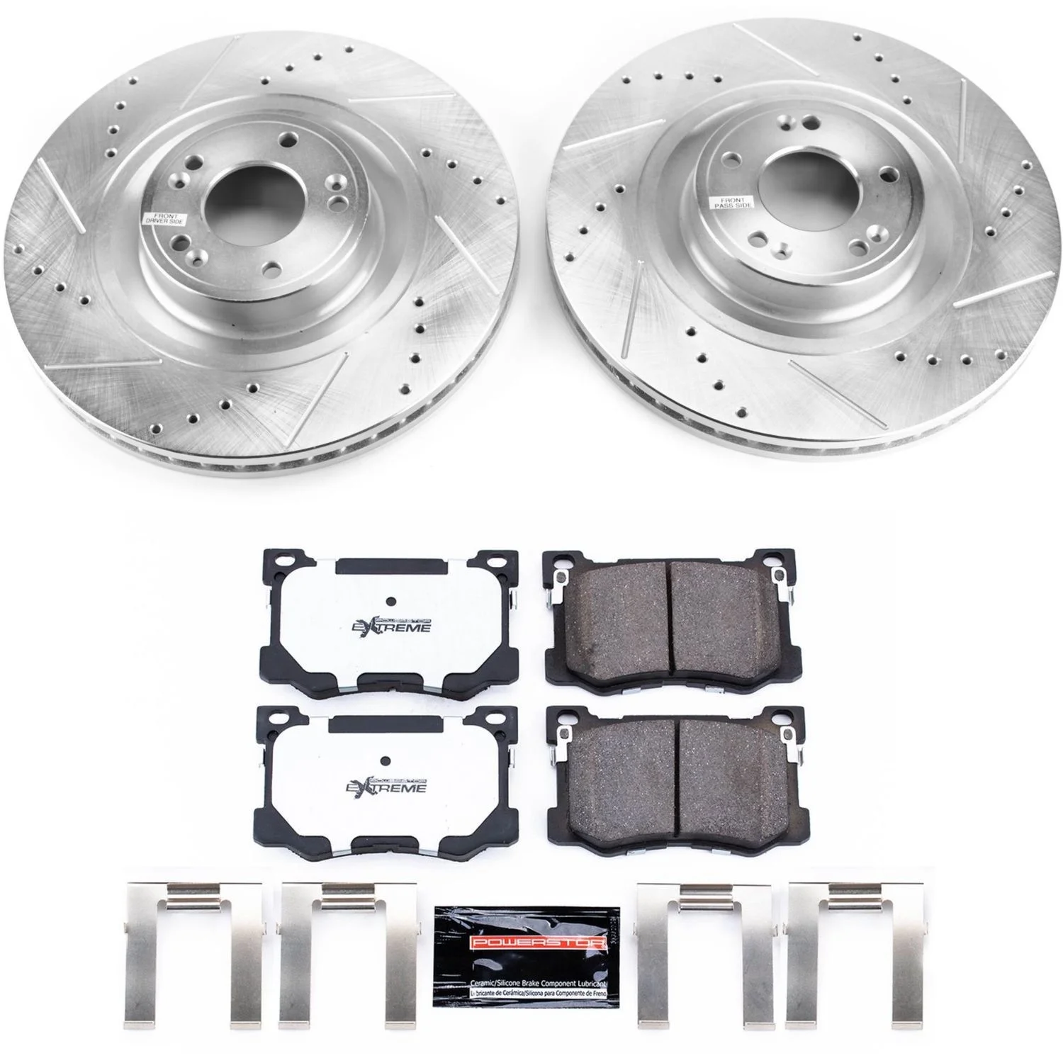 Power Stop Front Z26 Street Warrior Brake Pad and Rotor Kit K7371-26