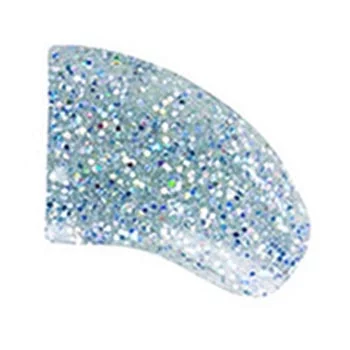 6 Month Supply - Purrdy Paws Silver Holo Glitter Soft Nail Caps for Medium Dog Nails - Extra Adhesives