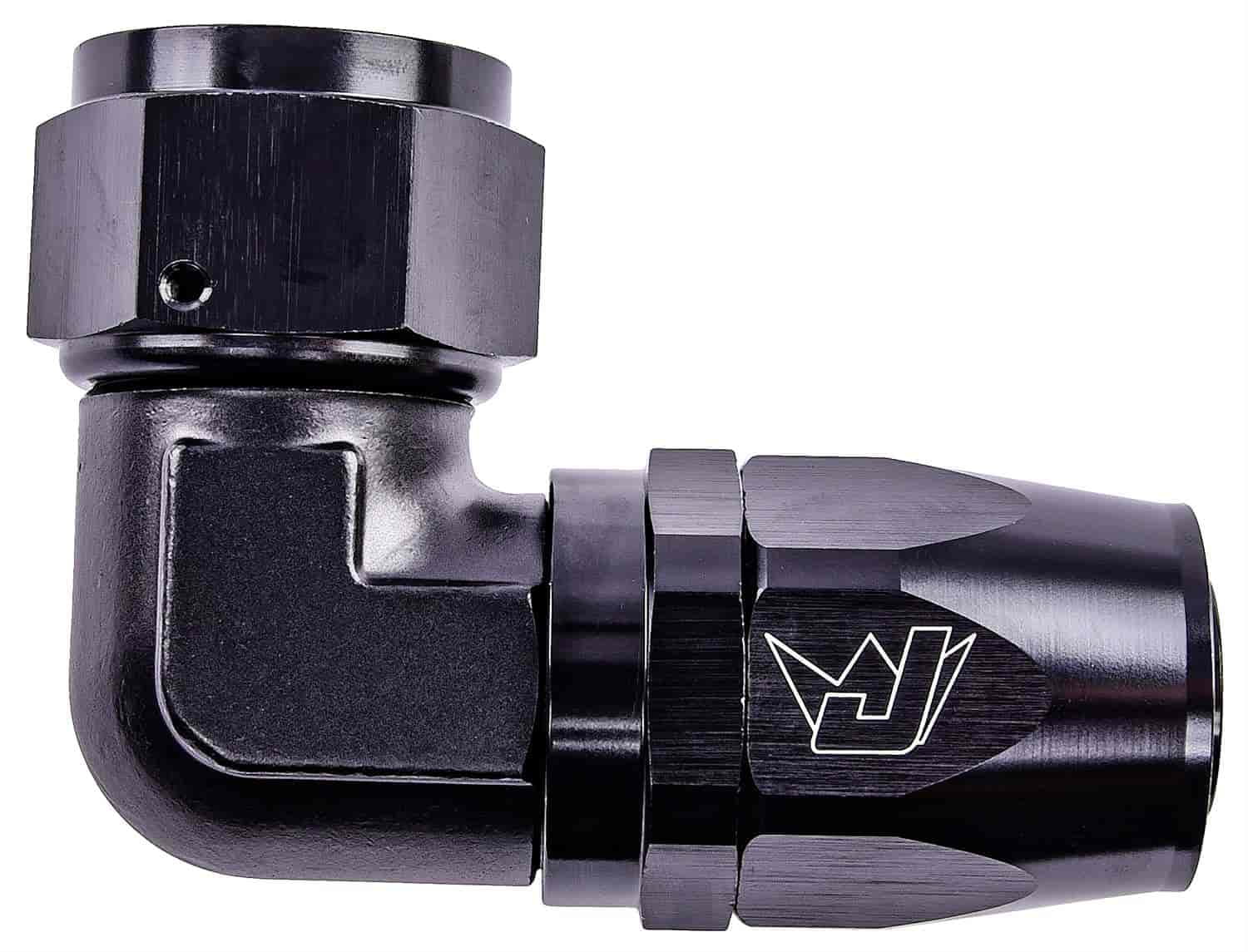 JEGS 101338 AN 90-Degree Forged Swivel Hose End -16 AN Female to -16 AN Hose Tri