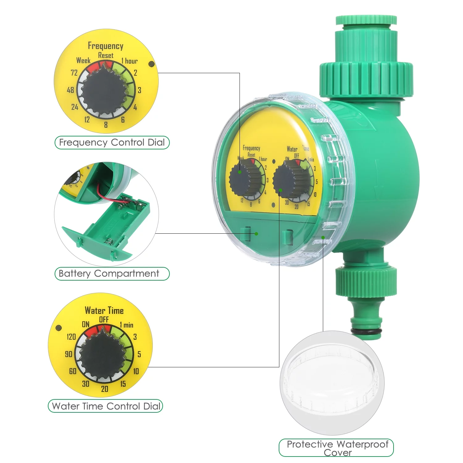 Electronic Automatic Irrigation Kit by Anself, Watering System for Garden with Timer