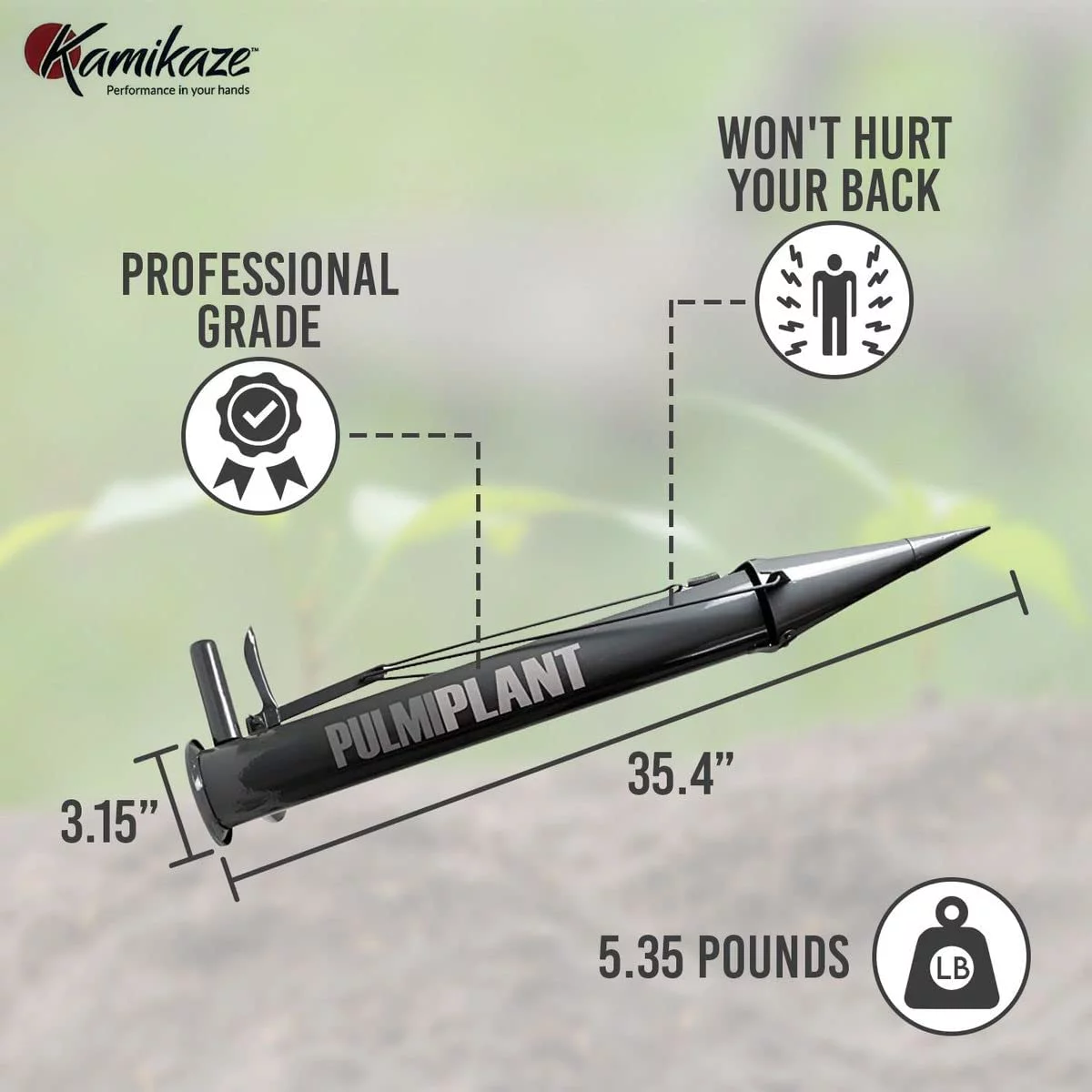 Kamikaze  Bulb Planter Tool, Grey