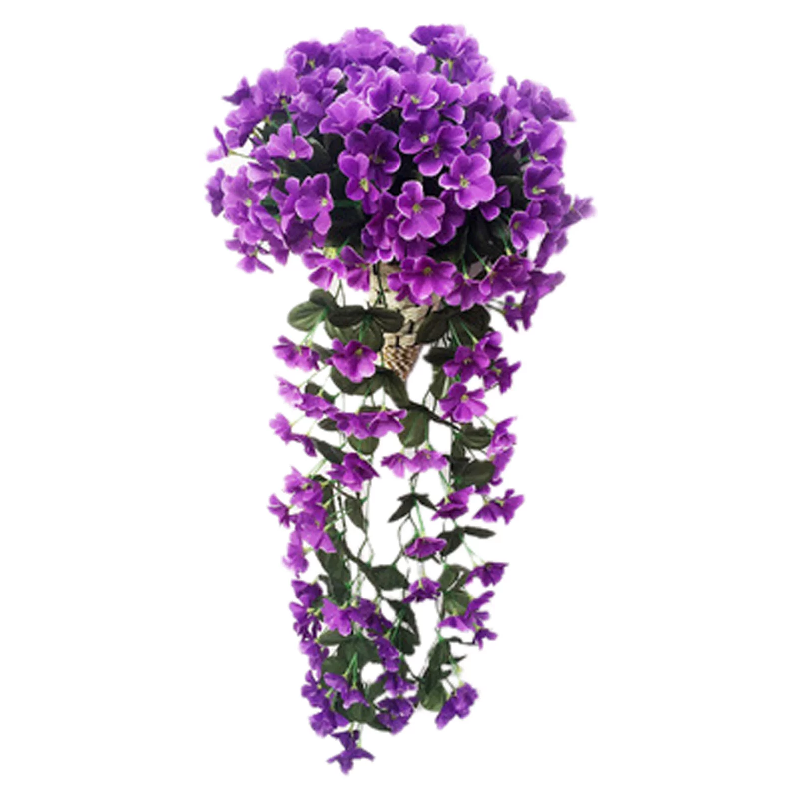 1 Pcs Artificial Vines Flower Wall Hanging Rattan Flower Home Decor For Wall Indoor Outdoor Hanging Baskets Wedding Garland Decor Hanging Basket Flowers Living Room