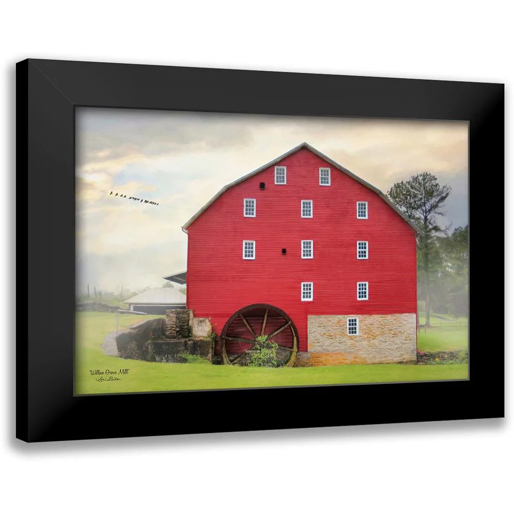 Deiter, Lori 14x11 Black Modern Framed Museum Art Print Titled - Willow Grove Mill