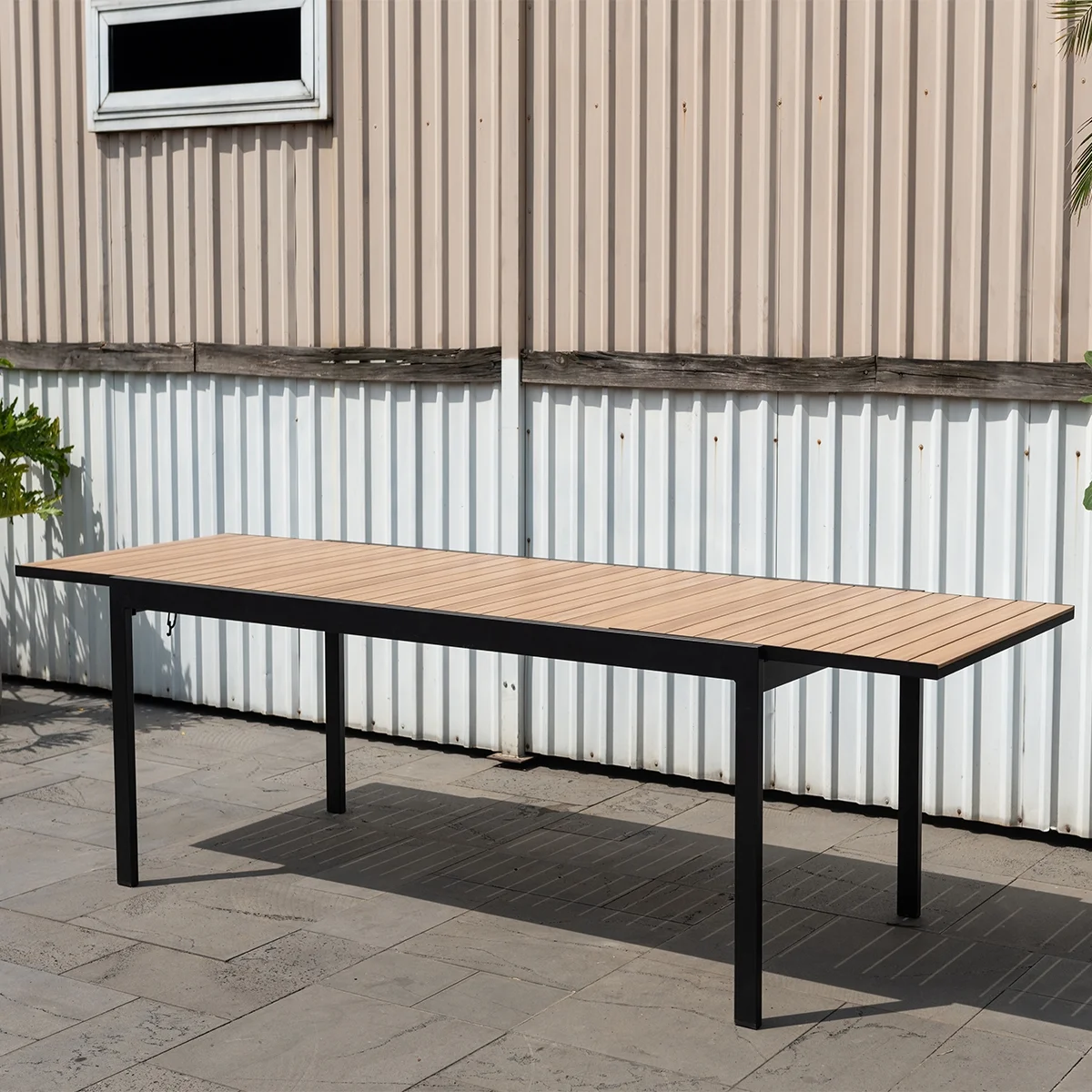 Amazonia Saint Denis Maintenance-Free Aluminum Extendable Patio Dining Table