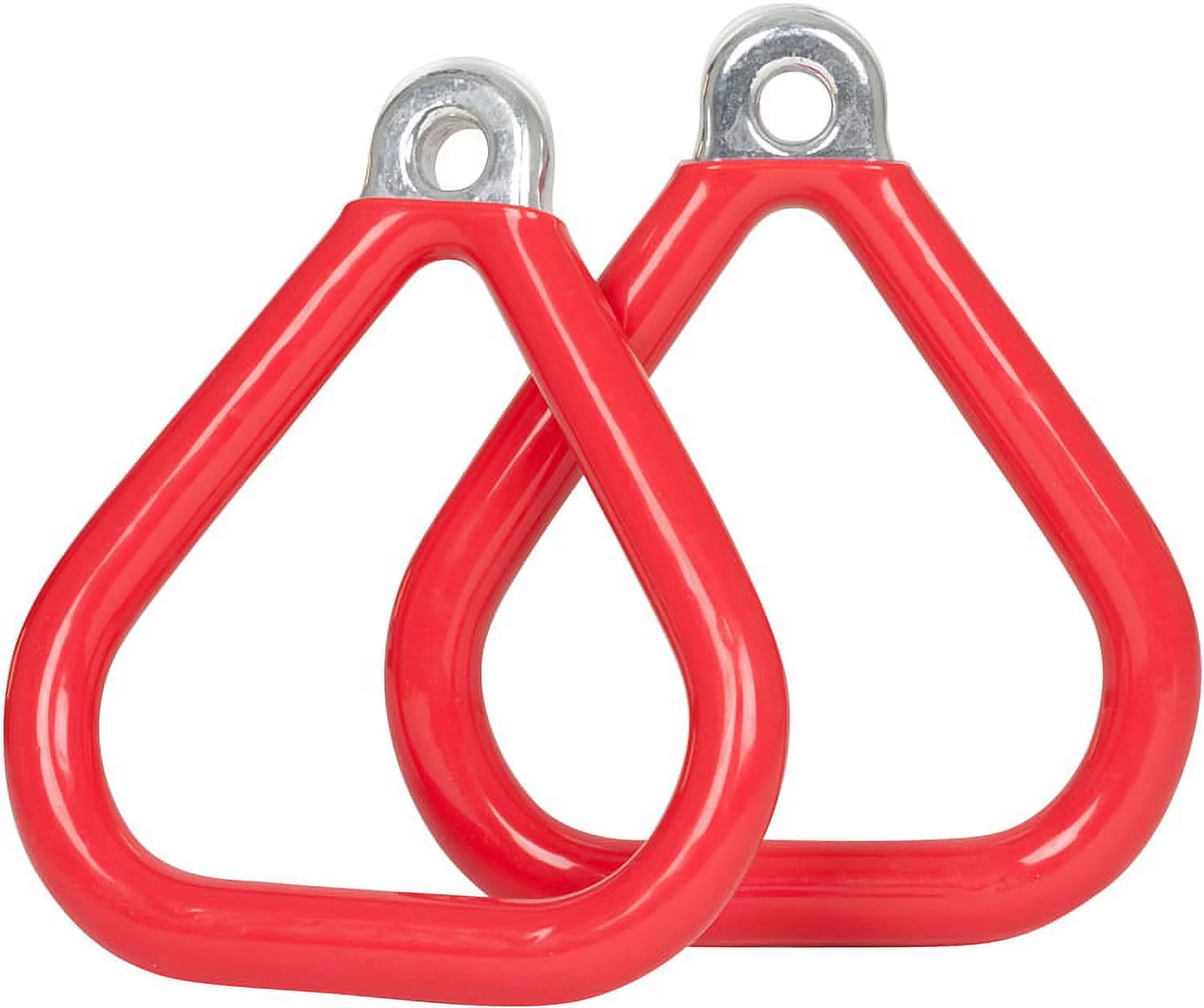 Swing Set Stuff Inc. Commercial Coated Triangle Trapeze Rings (Red)