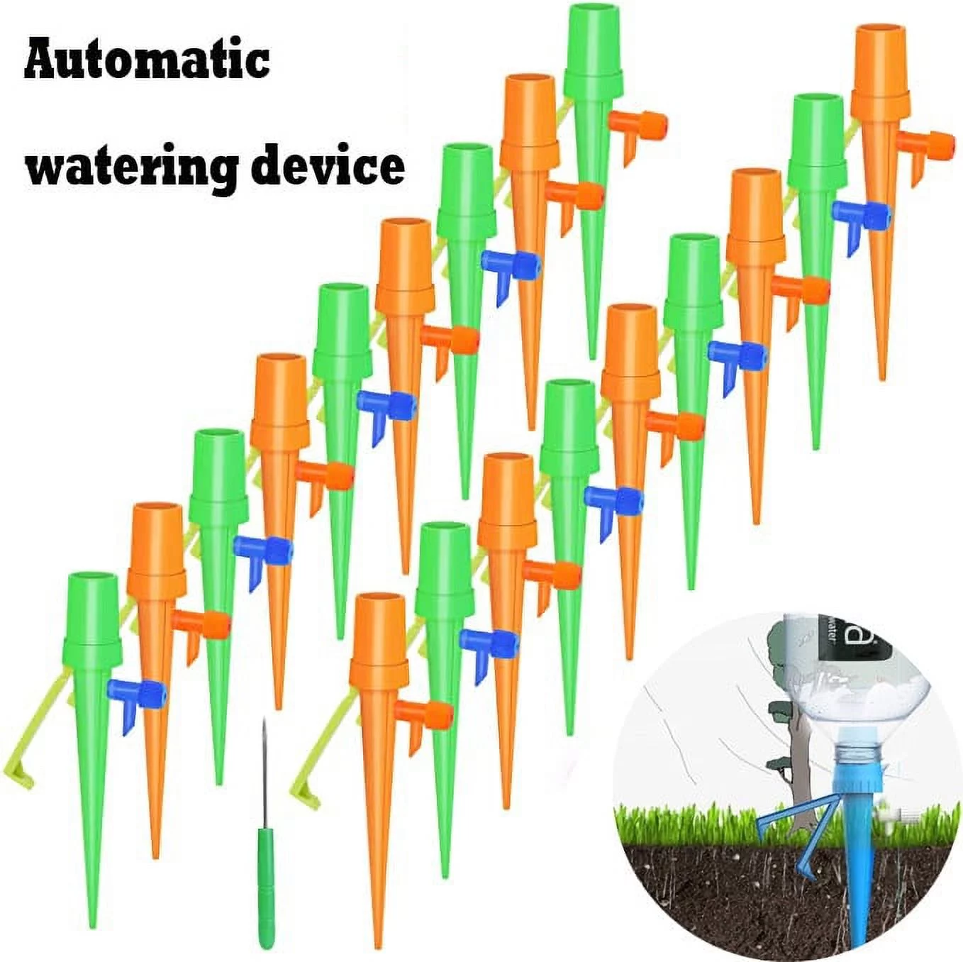 MVNSFEW Shutter Watering Can Automatic Watering Set Adjustable Irrigation System Garden Planting
