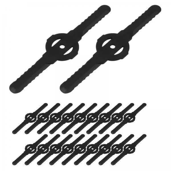 Gazechimp 3x20 Pieces Set Trimmer Head for Cordless Grass Trimmer Strimmer black