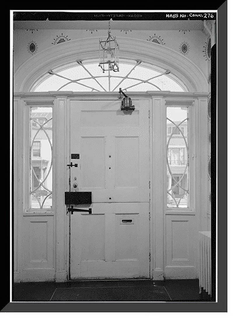 Historic Framed Print, Timothy Bishop House, Elm Street, New Haven, New Haven County, CT - 2, 17-7/8