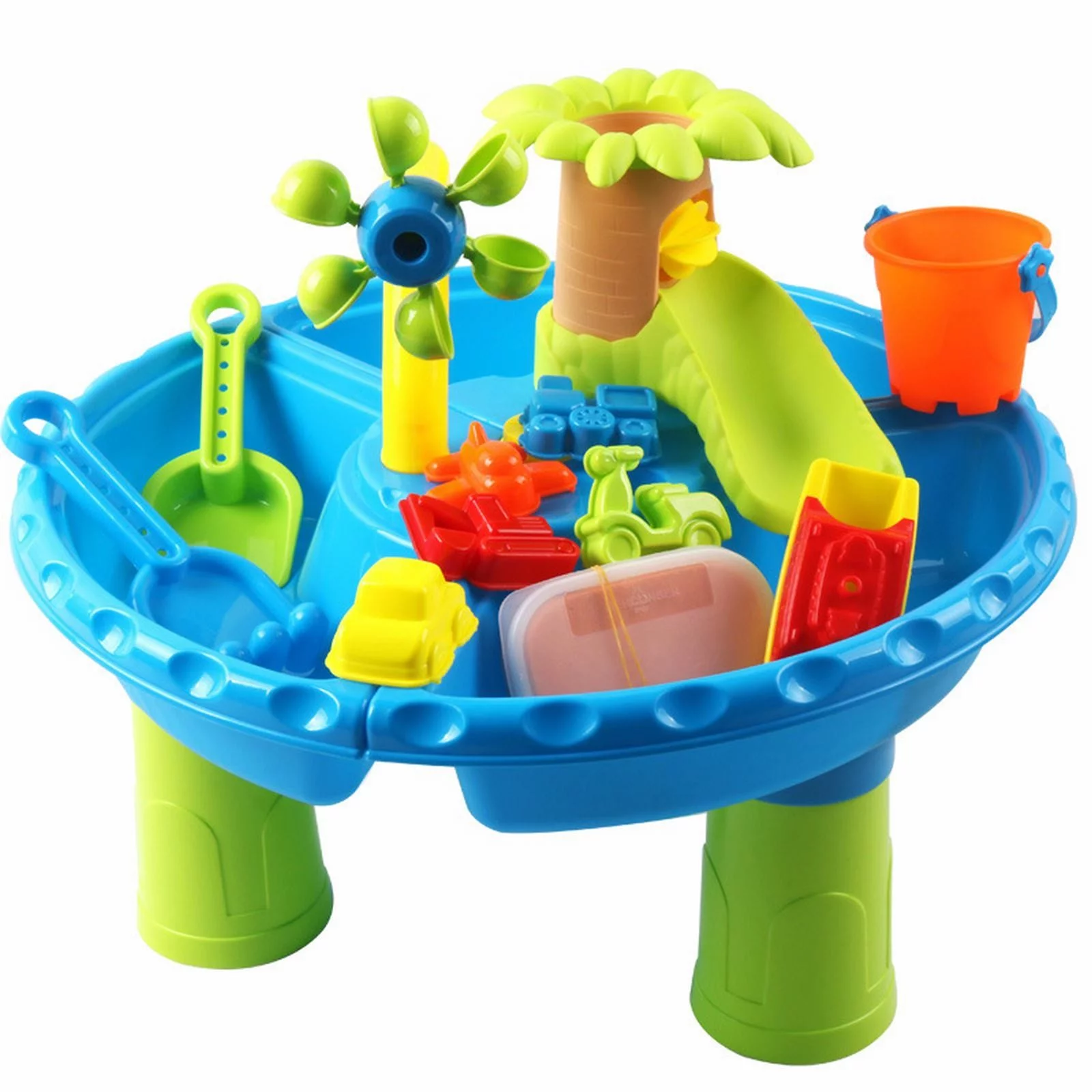 XIANXIAN Kids Sand and Water Tables Toys for Toddlers 1 3 Rain Showers Splash Pond Water Table for Toddlers Age 3 5 Sports Outdoor Activity Sensory Table Summer Beach Toys for Boys Girls