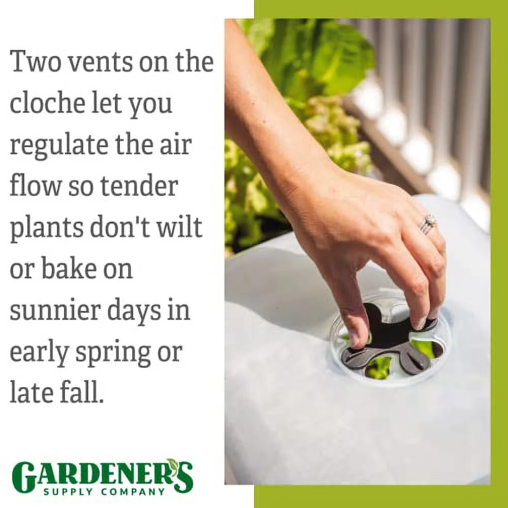 Gardener's Supply Company | Self-Watering Standing Salad Planter with Cloche | 30