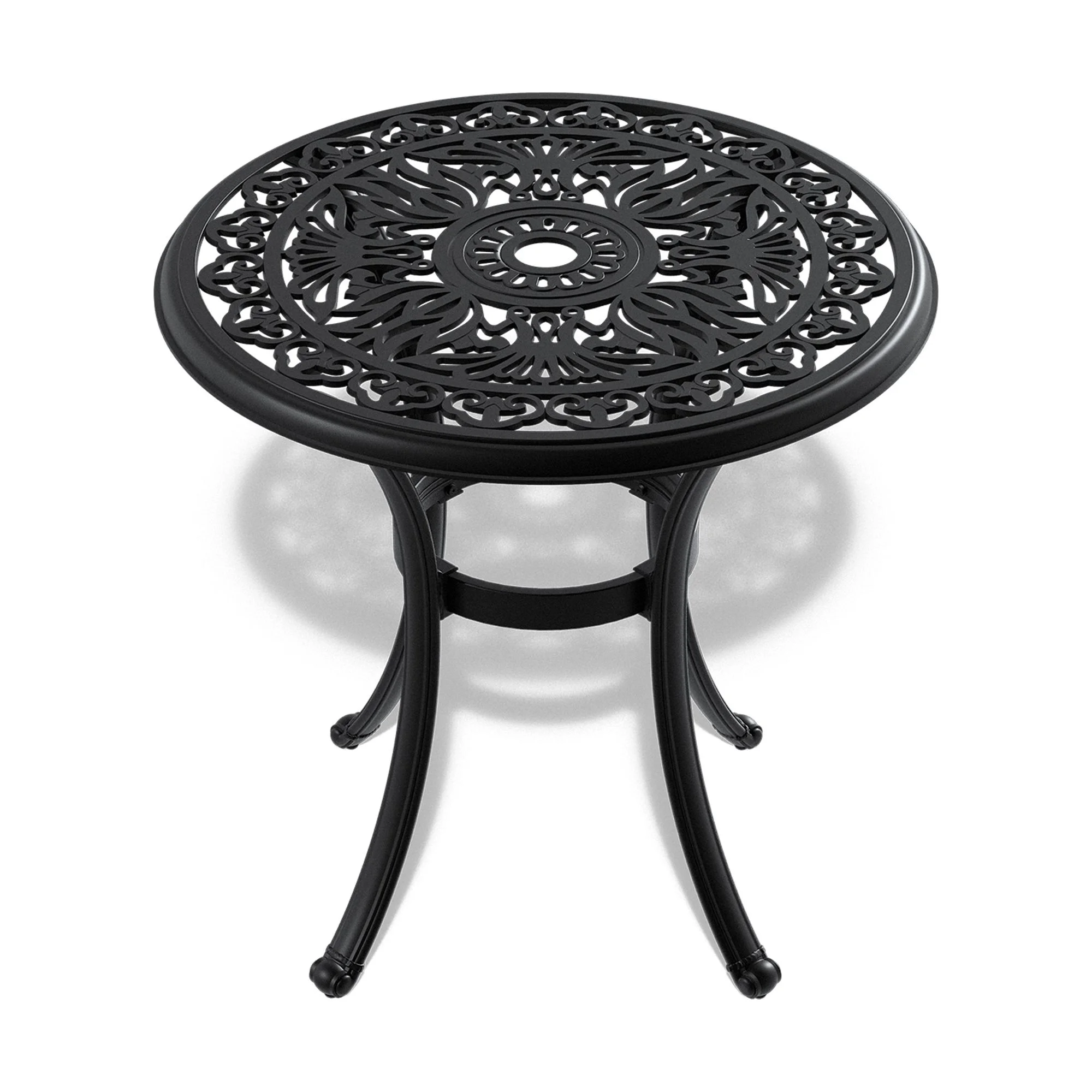 3-Piece Set Of Cast Aluminum Patio Furniture&nbsp; With Black Frame