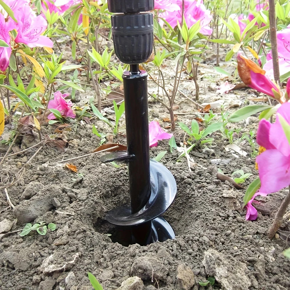 1pc Spiral Drill Bit For Garden Planting, 3/8