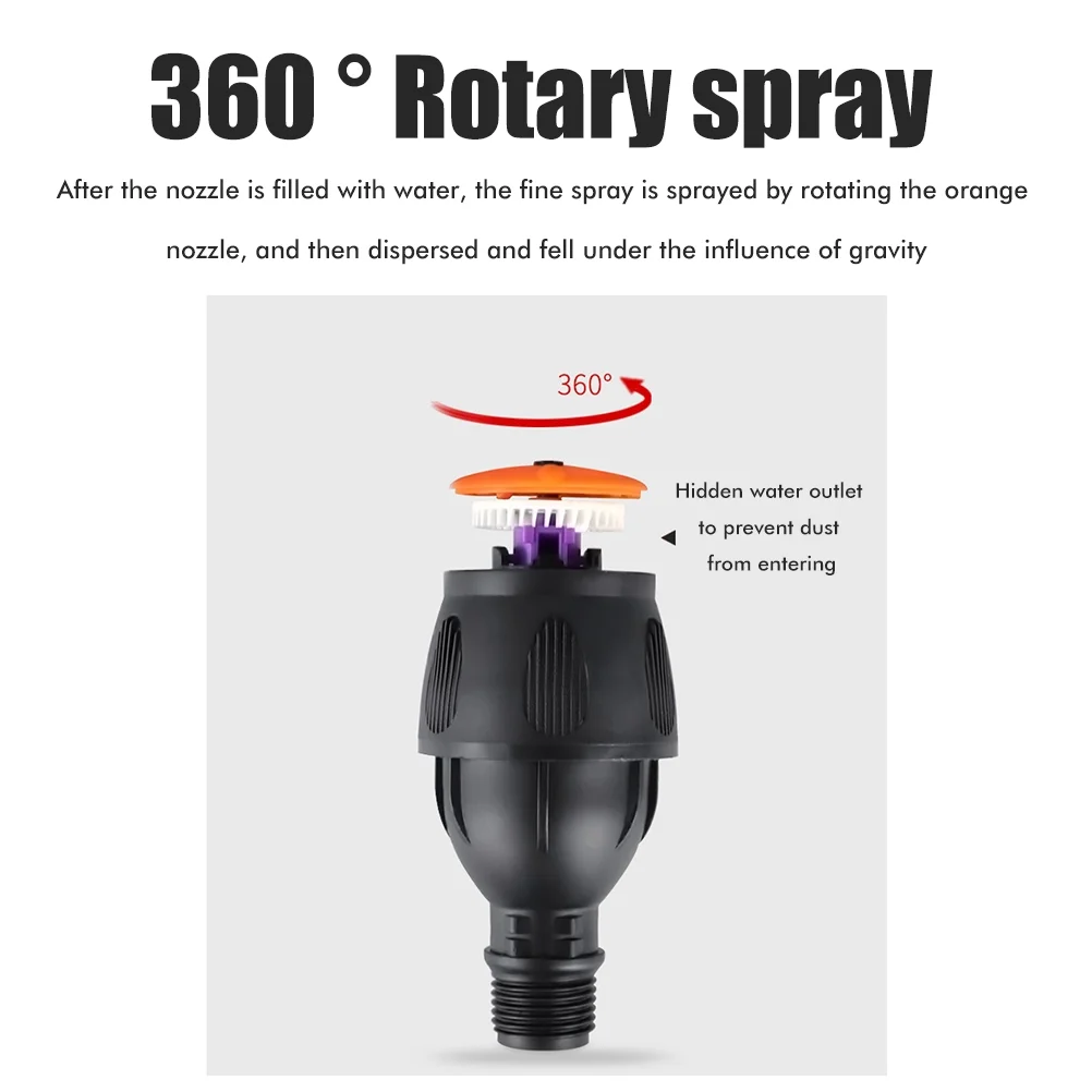 Garden Sprinkler 360° Rotating Auto Irrigation System Garden Lawn Sprinkler Grass Water Sprinkler System Garden Hose Sprinkler for Yard