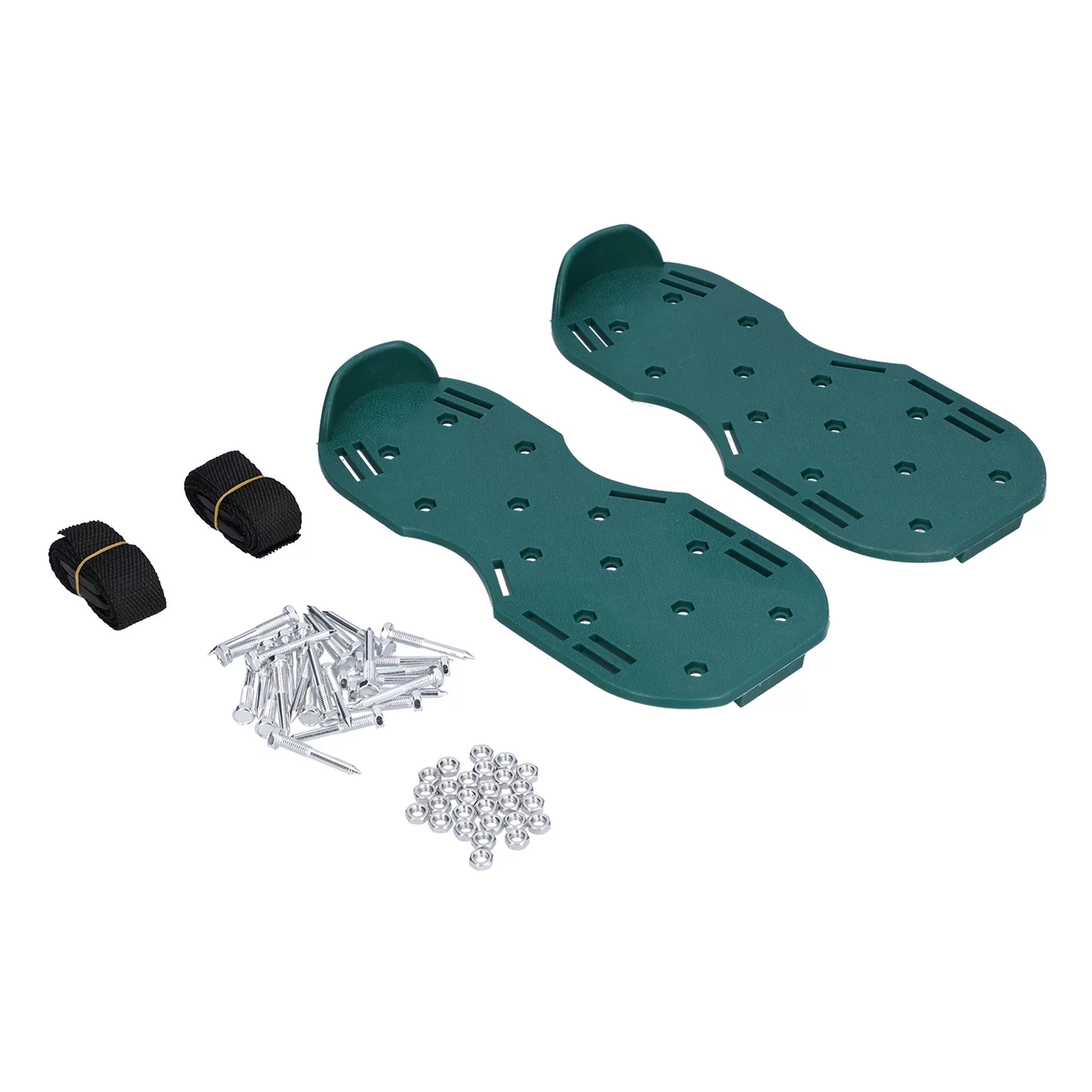 Uadme Lawn Aerator Sandals Copolypropylene Green Studded Shoes for Yard Patio Garden Excavation easy to use and the installation will take a little time