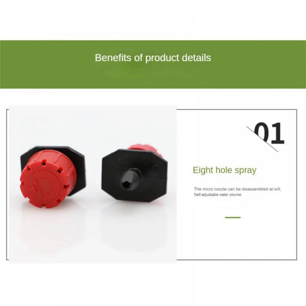 10-100Pcs 4/7 Hose Garden Irrigation Micro Flow Dripper Garden Watering Tool Adjustable Lawn Greenhouse Drip Irrigation Gadgets