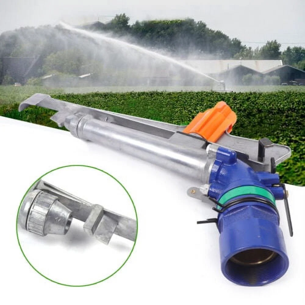 1.5 in Irrigation Sprinkler Large Impact Area Water Spray Gun 360° Adjustable