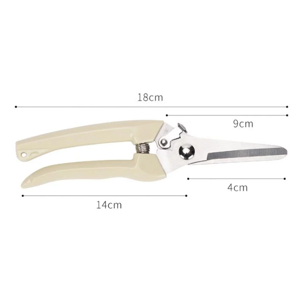 kesoto 2xGarden Pruning Shears Pruners Plant Cutter Hand Tools , Beige, 2 Pcs