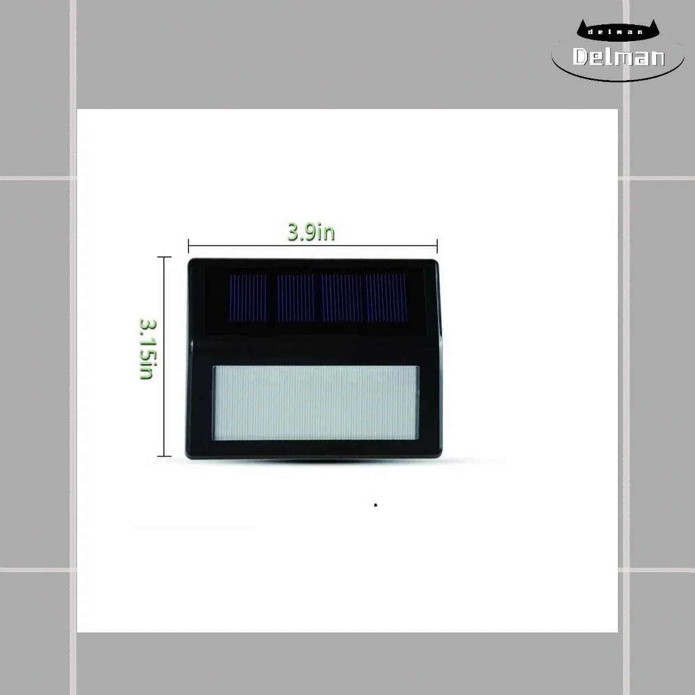 Waterproof Solar Powered Deck Step Lights (4 Pack)