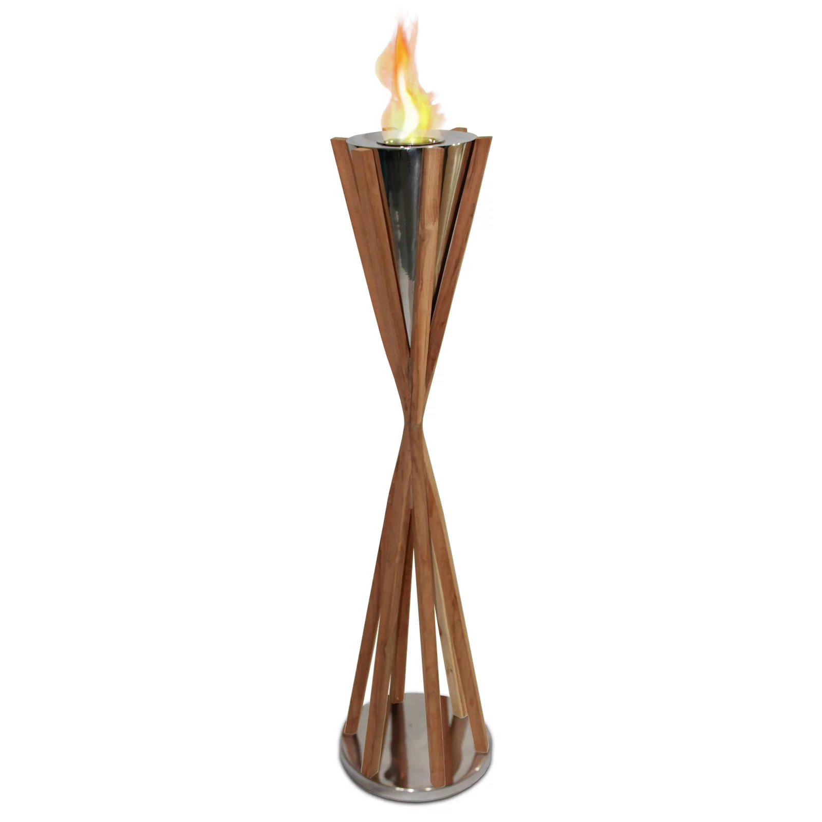 Anywhere Fireplace 90218 13 oz Indoor & Outdoor Southampton Teak Tall Fireplace