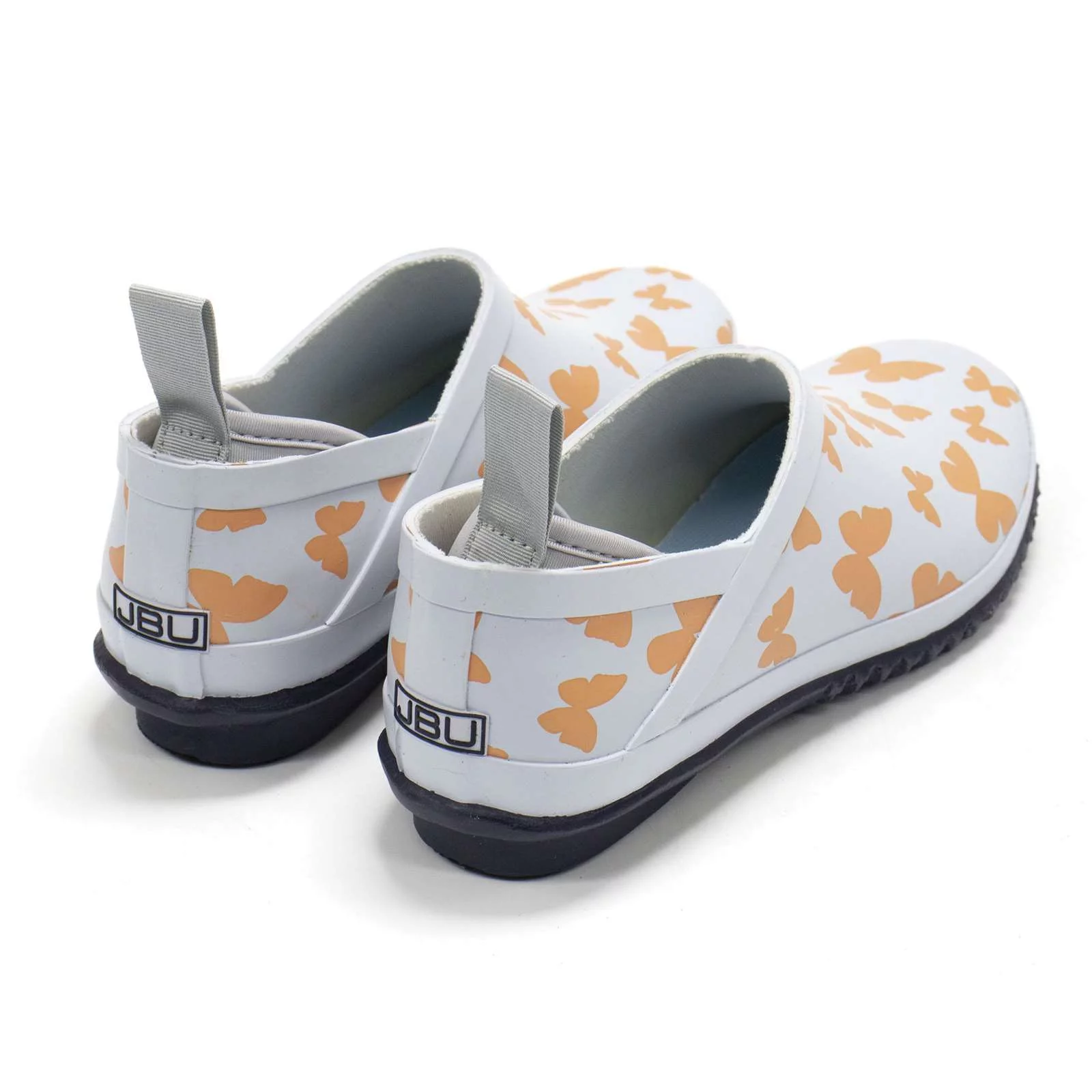 Jambu Women's Bumblebee Garden Ready Slip-On Waterproof Shoes, Blue Butterfly Print,7 M US