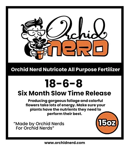 Nutricote Orchid Food by Orchid Nerd, 15-Ounce (Orchid Ferlizer) 18-6-8 Slow Time Release