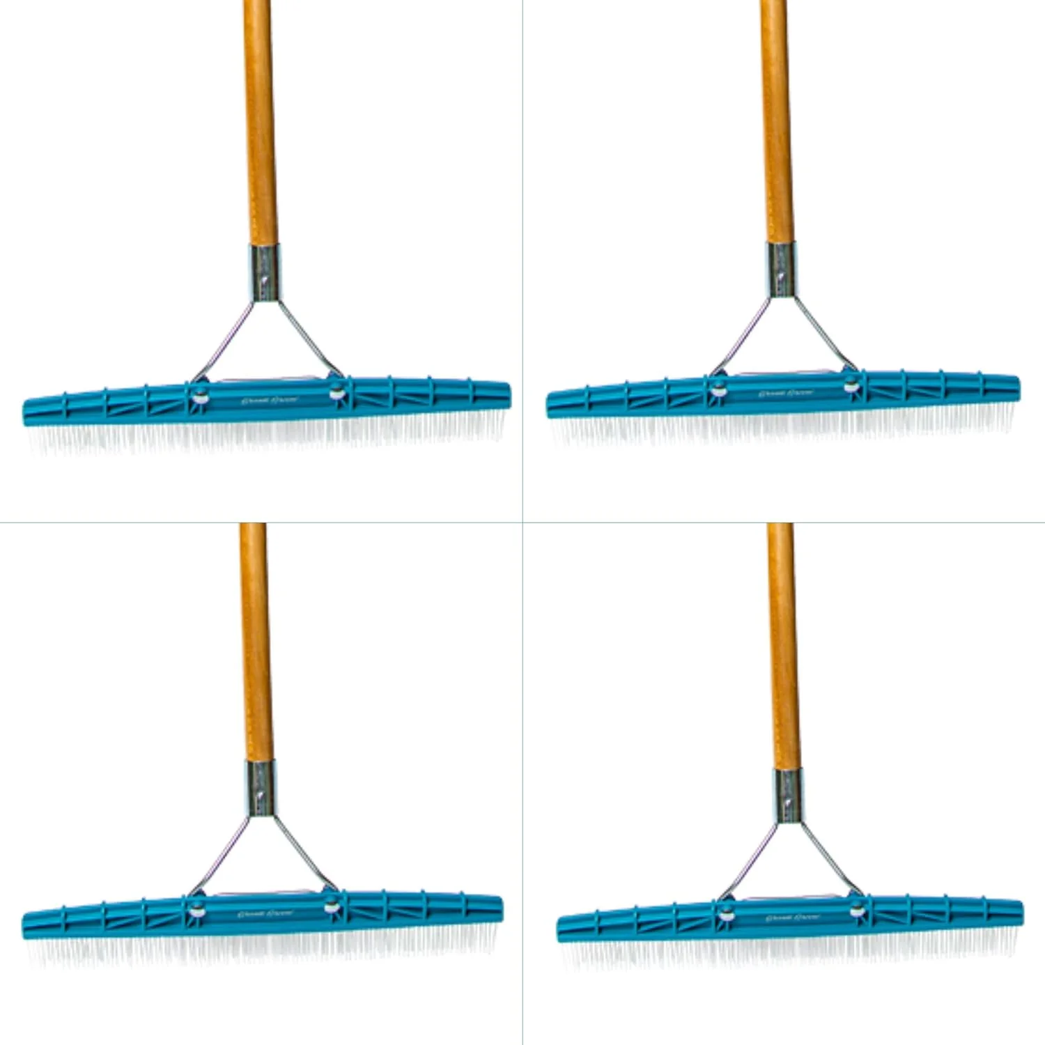 Carpet Rake, 18-Inch Head, 54-Inch Handle (4-(Pack))