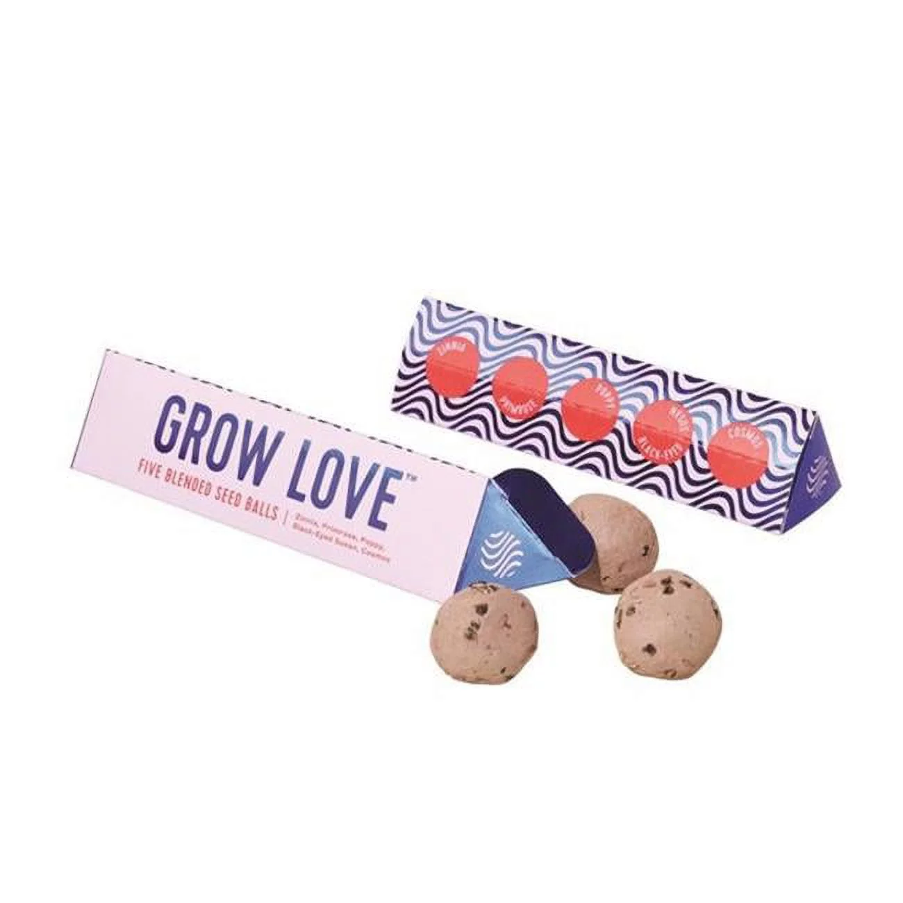 7006073 SEED BALLS GROW LOVE Modern Sprout Grow Love Wildflower Mix Seed Balls (Pack of 6)