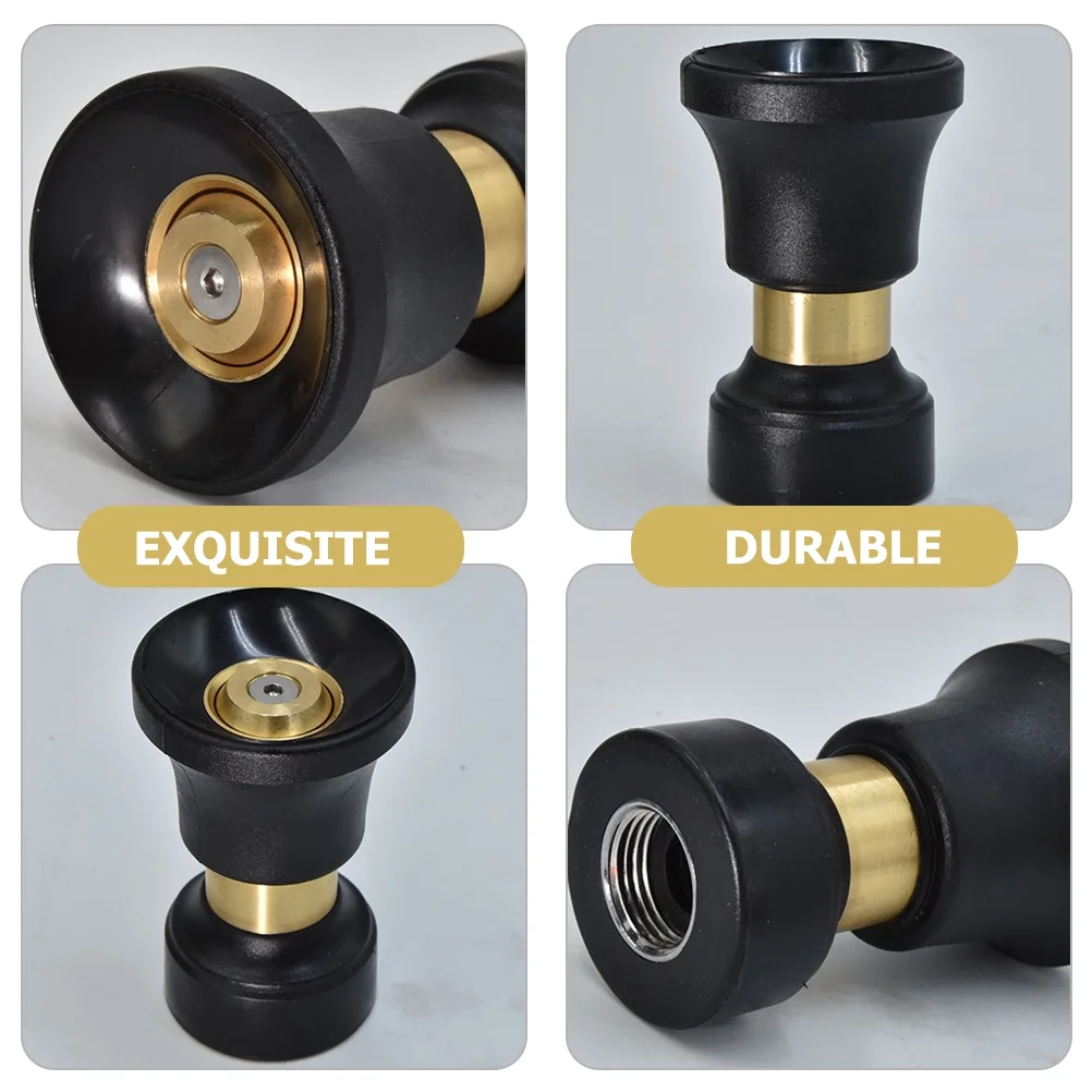 Water Hose Nozzle Sprinkler Garden Fire Sprayer Irrigation Emitters Zinc Alloy Plastic 360 Degree