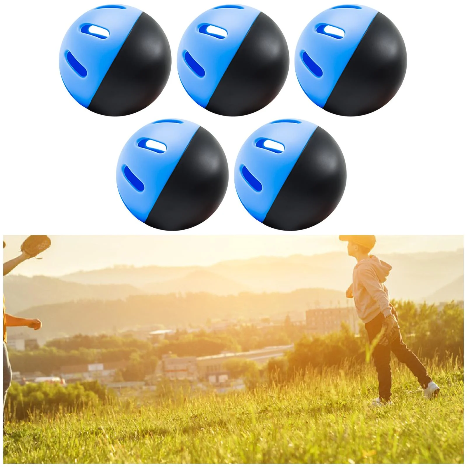 AMLESO 5 Pieces Practice Baseballs Practice Balls Lightweight balls Soft Baseballs for Games Play Tournament Sport Equipment