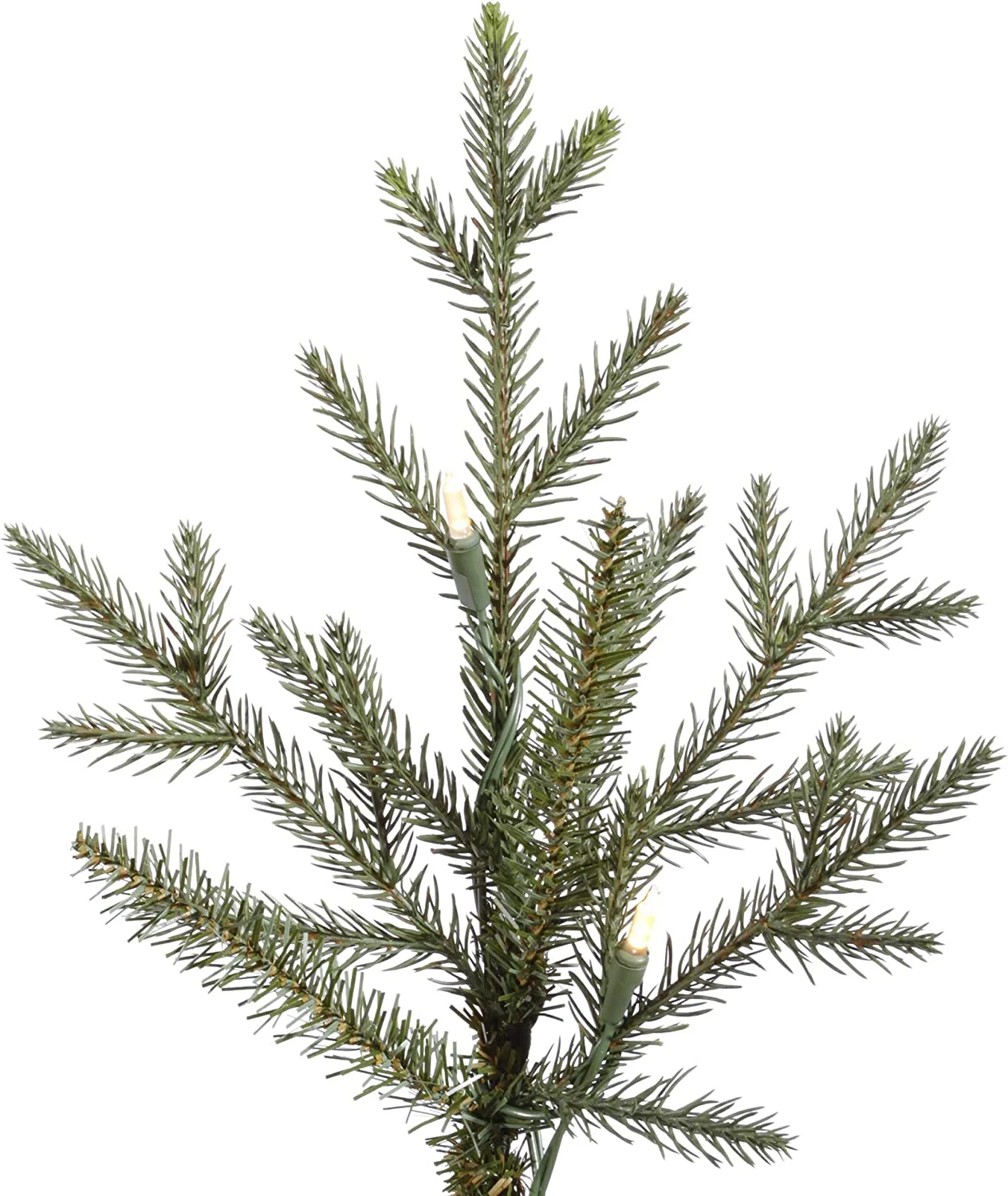 YANRUI 6.5' Itasca Fraser Artificial Christmas Tree, Warm White LED Dura-lit Lights - Lifelike Indoor Seasonal Home Decor - Maintenance Free Faux Fraser Christmas Tree