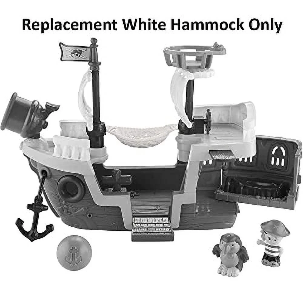 Replacement Part for Fisher-Price Little People Pirate Ship Playset - GPP74 ~ Replacement White Hammock