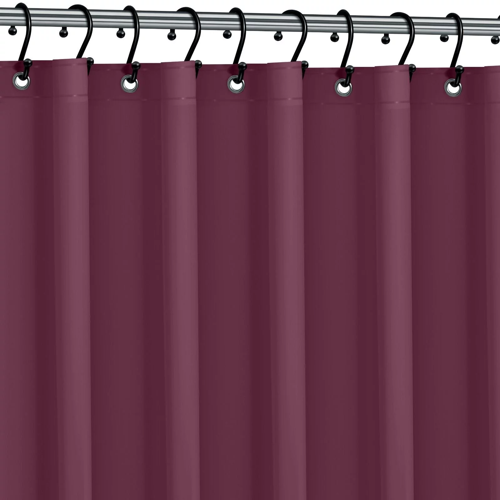 HEAVY DUTY MILDEW FREE VINYL WATERPROOF SHOWER CURTAIN LINER WITH MAGNETS
