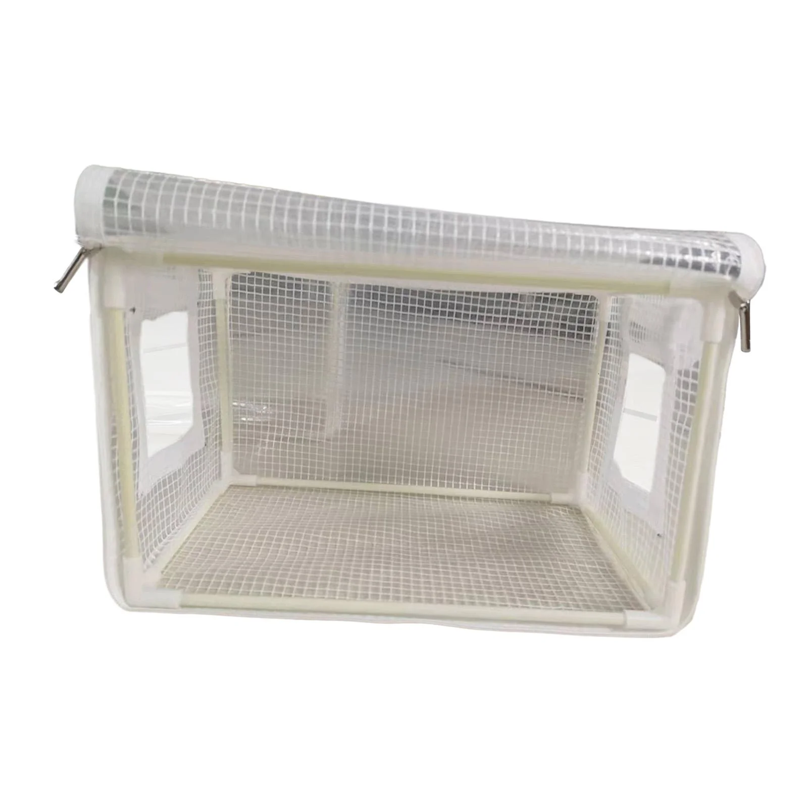 Miulika Still Air Box Gardening Greenhouse for Gardening Plants Easy Storage Waterproof Easy to Use Clear Foldable PVC Greenhouse Cover white