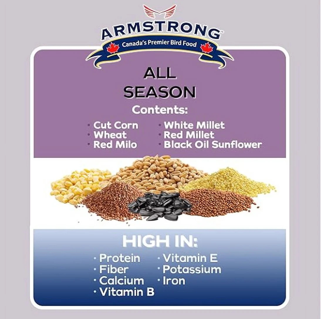 Armstrong Wild Bird Food All Season Bird Seed Blend, 50lbs