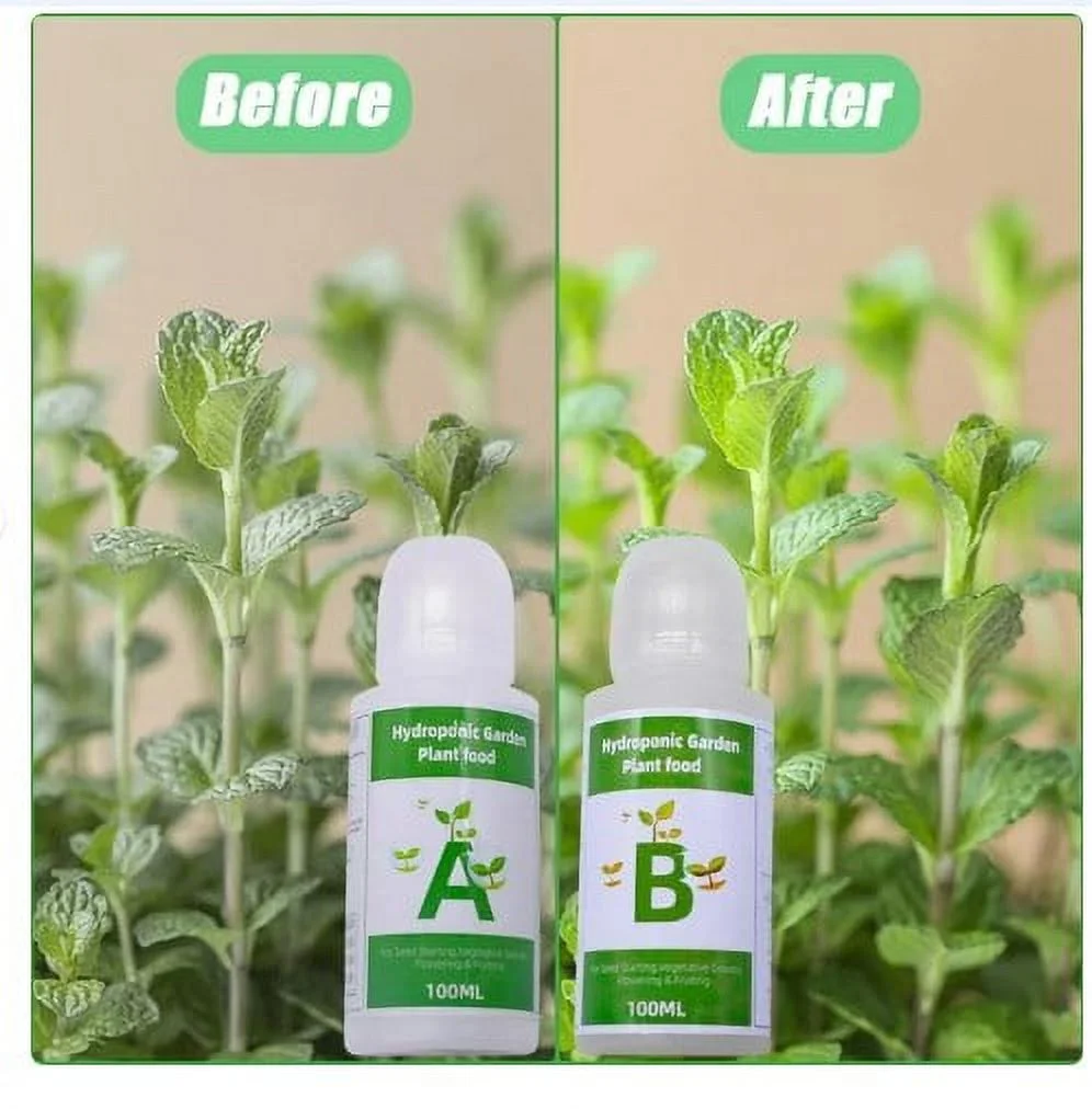 A+B Two Part Set Liquid Hydroponic Nutrients Stronger And Faster Fertilizer Suitable for Vegetables Grass