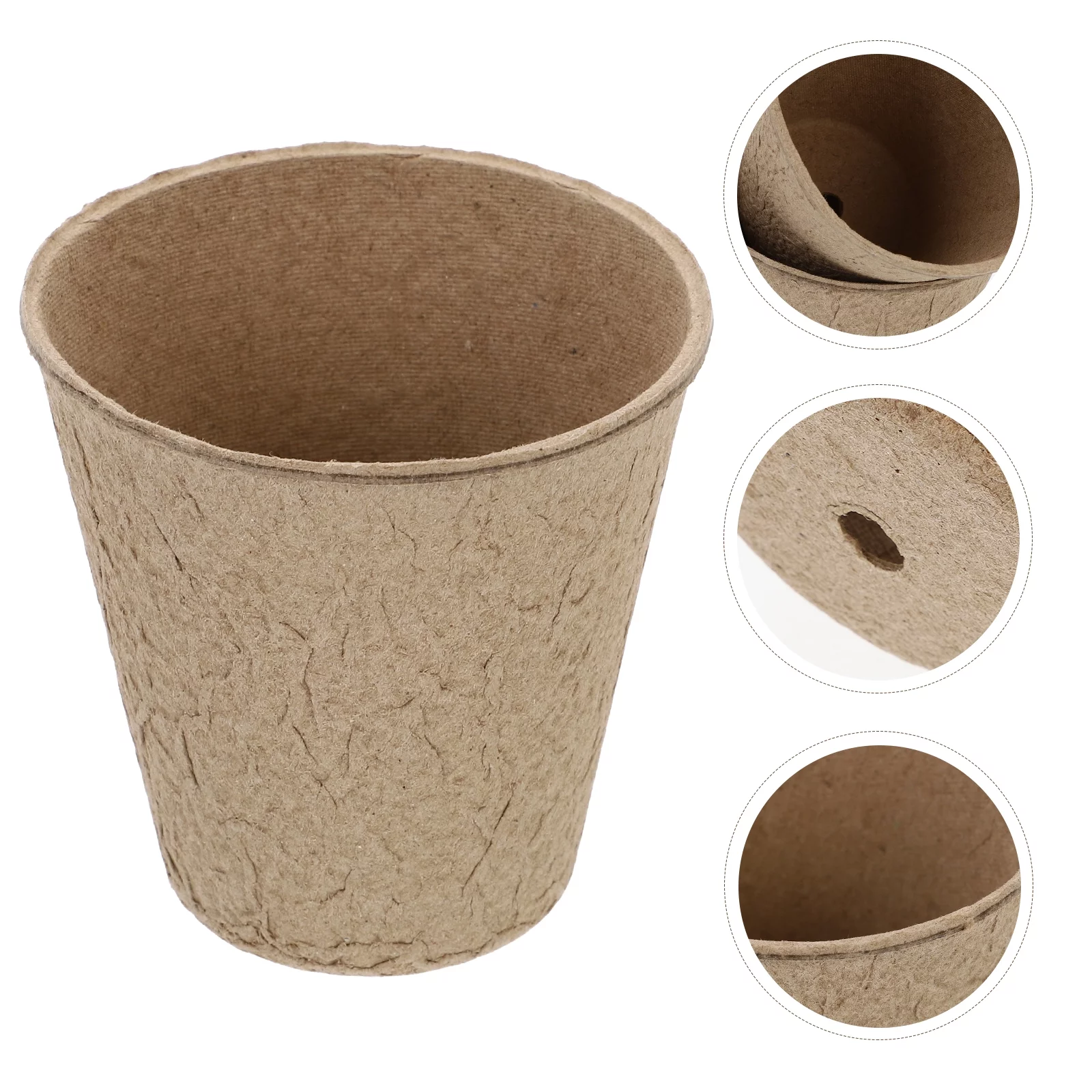10pcs Planting Starter Paper Pots Biodegradable Flowerpots Garden Flower Pots