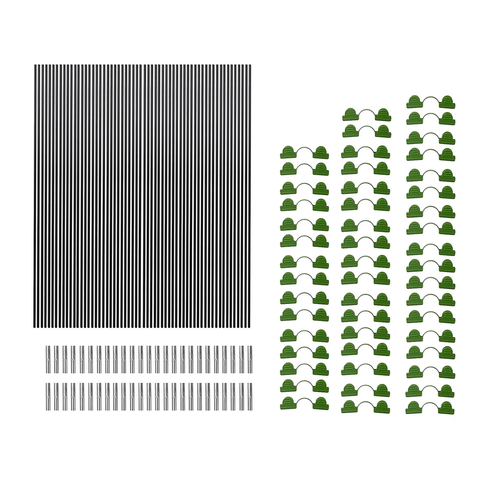 Gazechimp Garden Hoops for Raised Beds Fiberglass Frame Plant Hoops Garden Arch Greenhouse 60pcs