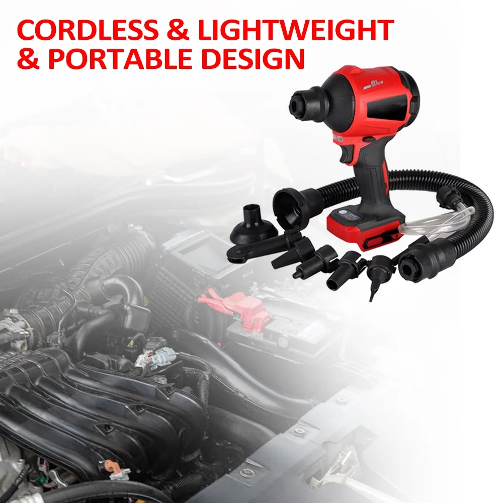 Blower,Deflation Nozzle 80000rpm Speed Motor Air Blower 80000rpm 2-in-1 Blower Air Compressed And 6 Blower Handheld Blower 21v Blower 6 Nozzles With Deflation Nozzle And Compressed With
