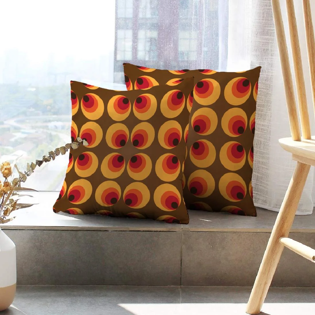 LALILO Throw Pillow Covers Retro Art Retro Geometric Geometry Fashion Cushion Cover 18