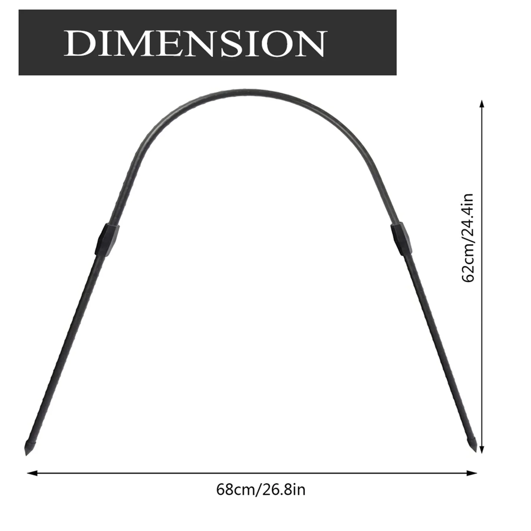 Greenhouse Hoops Grow Tunnel, 8 Sets