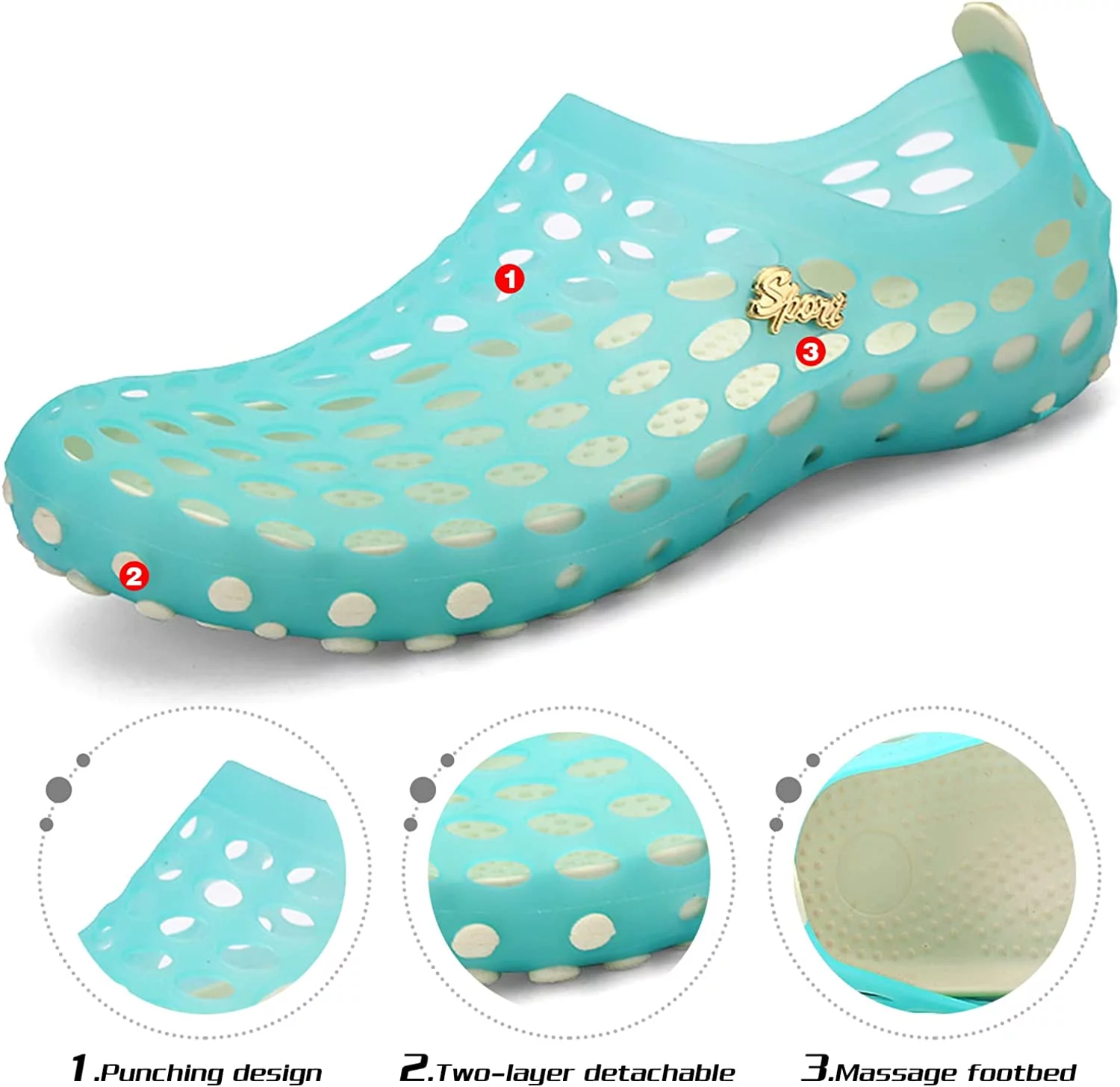 Women's Water Shoes Sandals Summer Slipper Swim Pool River Beach Garden Clog