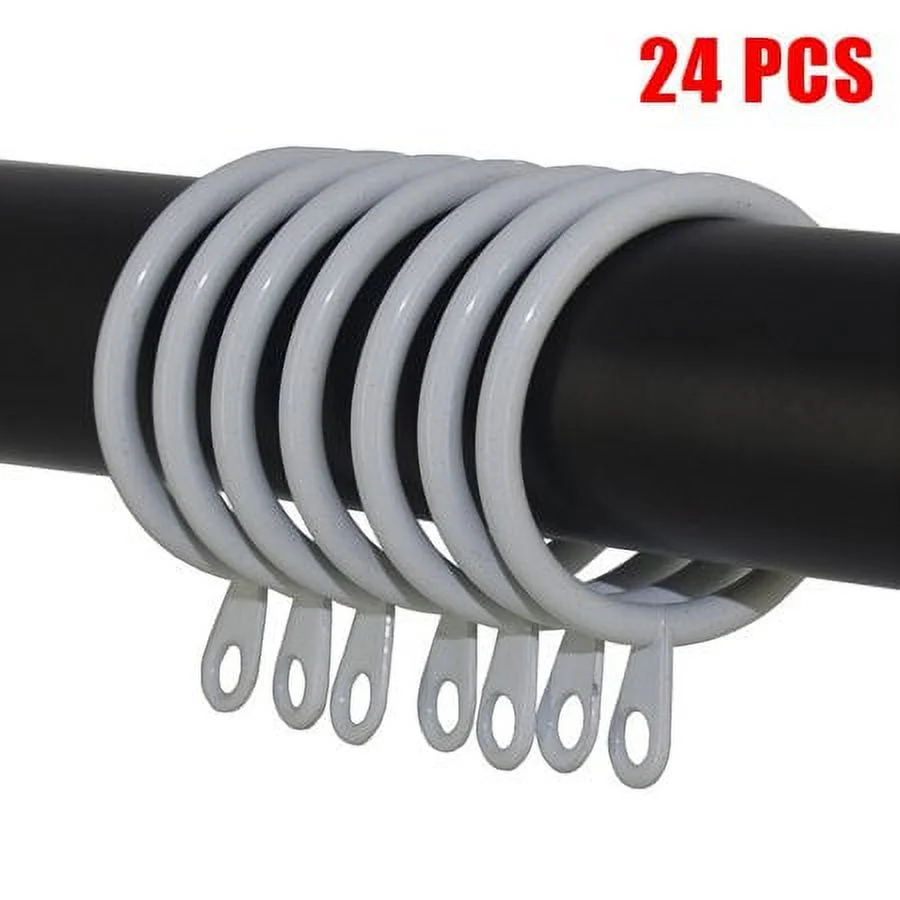 JINGT Metal Curtain Rings Hanging Hooks for Curtains Rods Pole Voile Heavy duty Rings