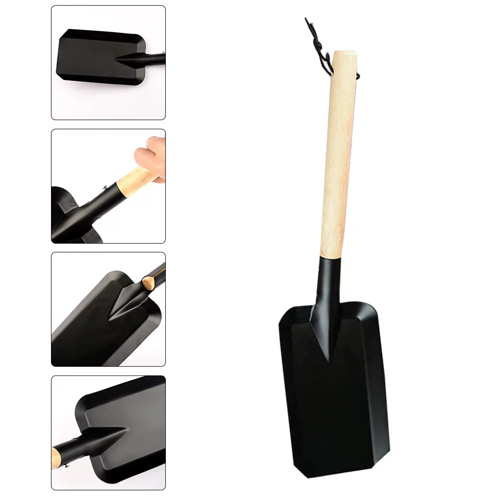 NUOLUX Ash Fireplacestove Coal Tool Scoop Firepit Coals Wood Tools Fire Hand Charcoal Grill Garden Cleaner Utility Metal Multi