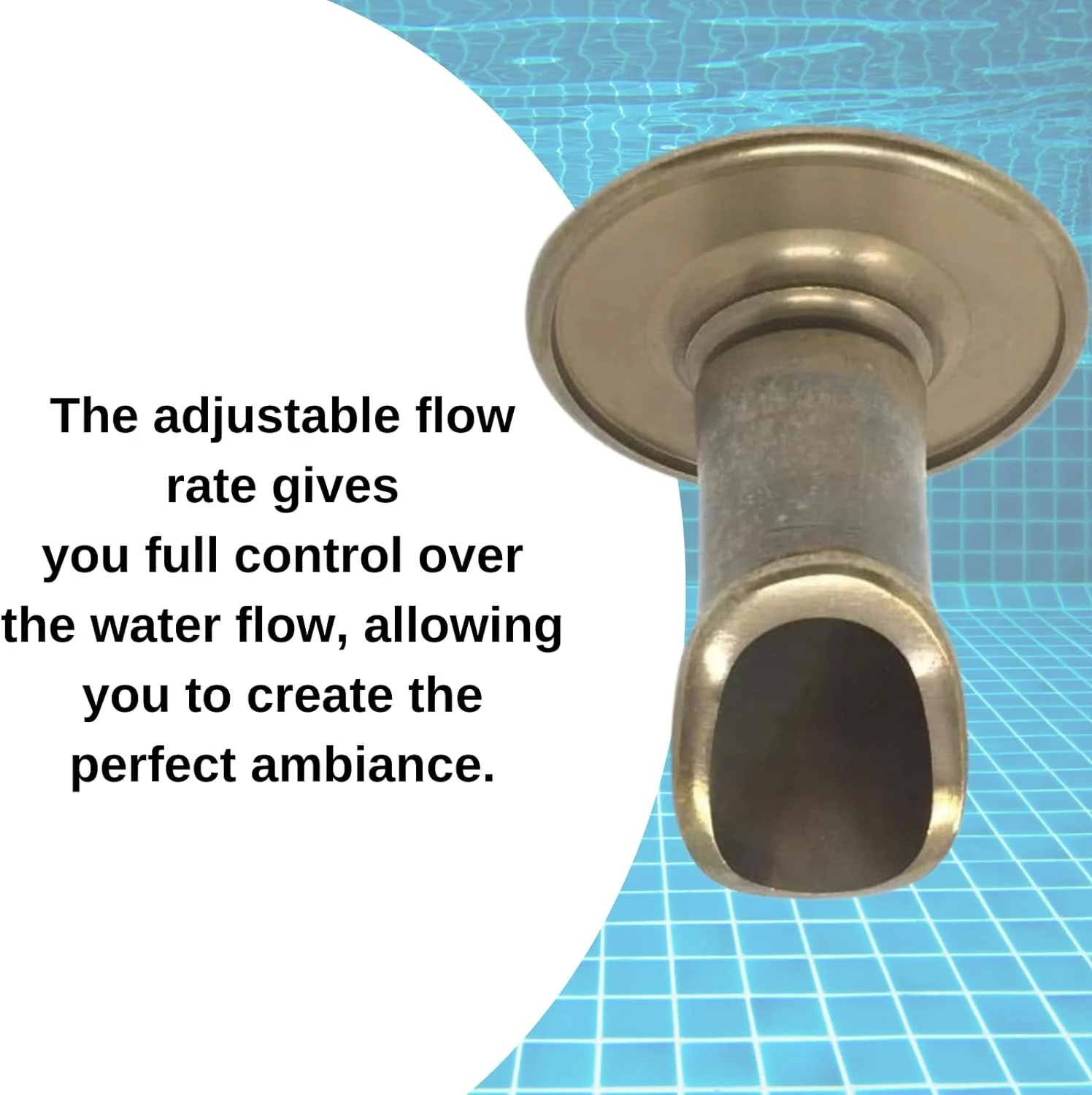 New Swimming Pool Spa Brass Fountain Scupper Spout 1-1/2