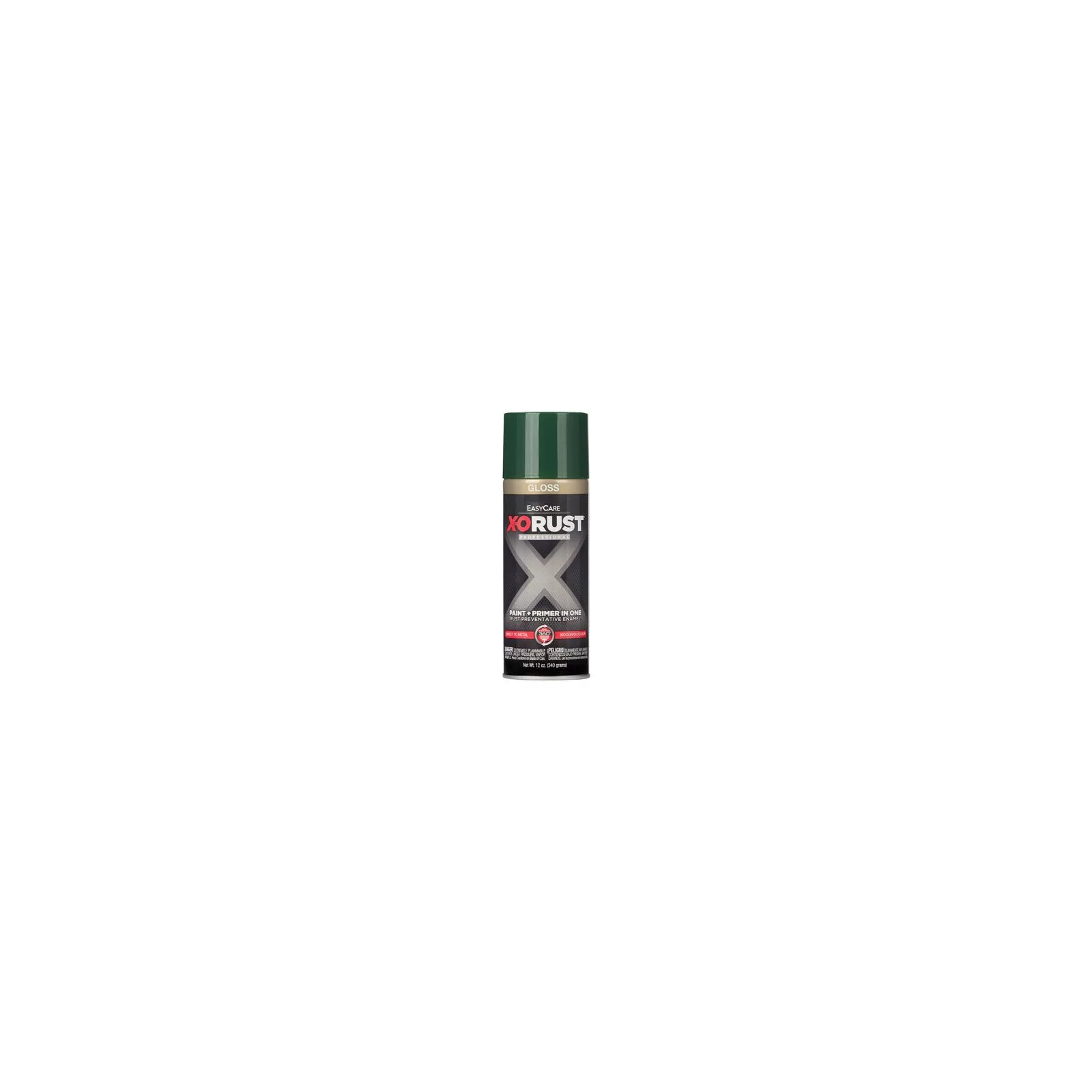 X-O Rust XOP11-AER Anti-Rust Enamel Spray Paint & Primer, Hunter Green Gloss, 12 oz. - Quantity 1