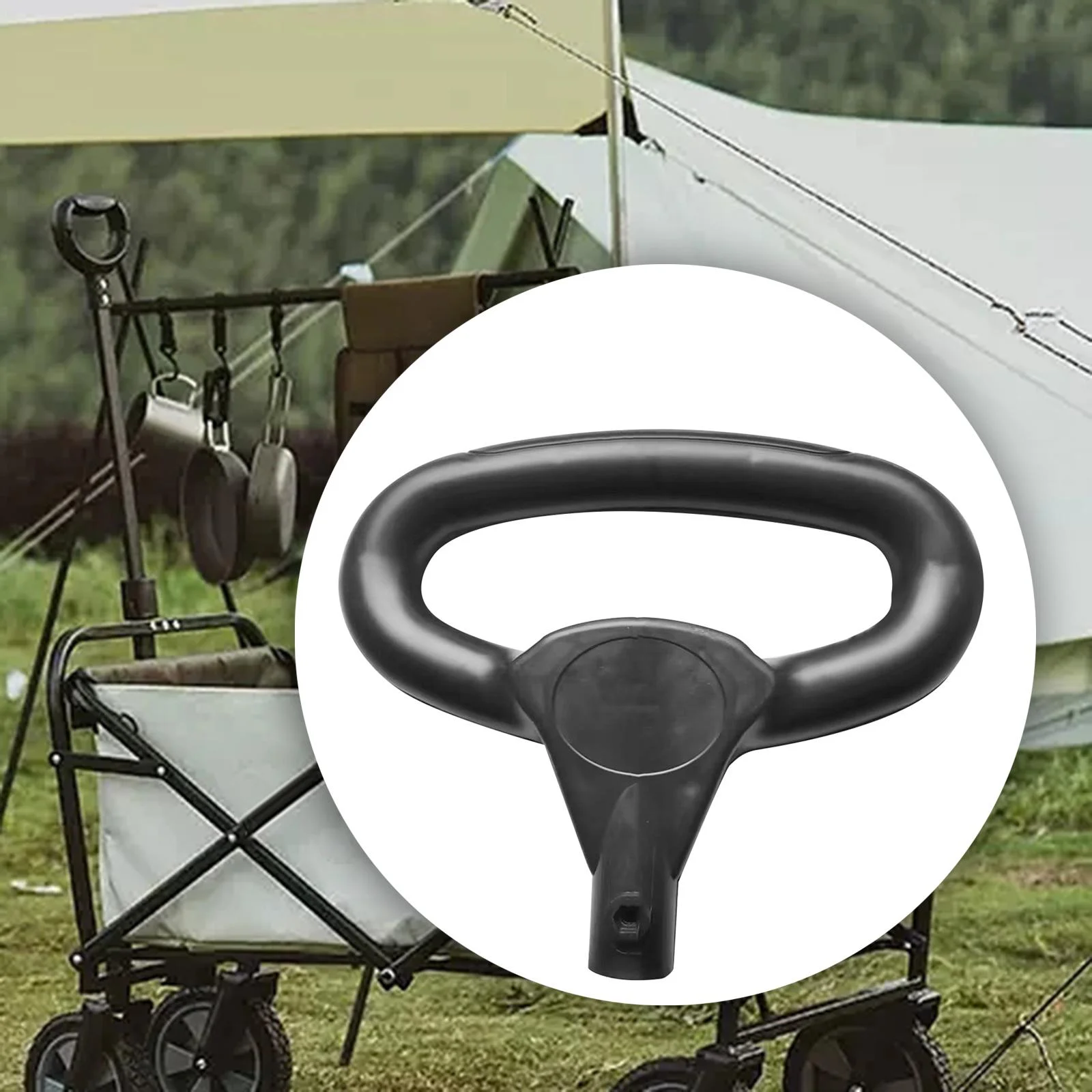 oshhnii Cart Push Handle Folding Cart Push Handle Replacement Lightweight Trolley Handle