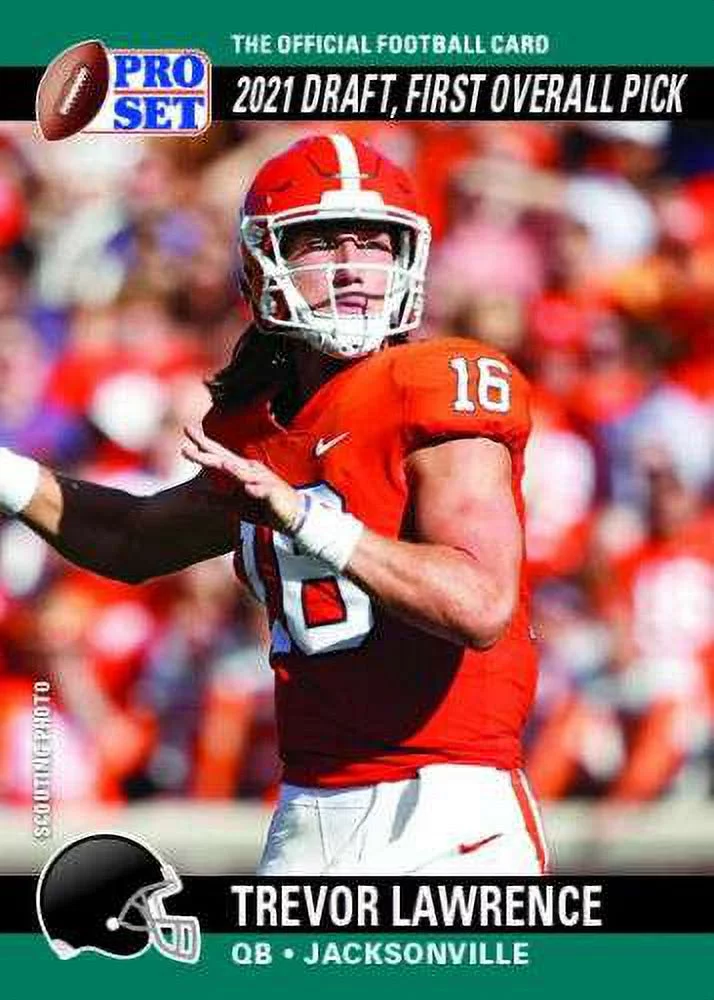 NFL 2021 Pro Set Draft Day Football Trevor Lawrence Trading Card