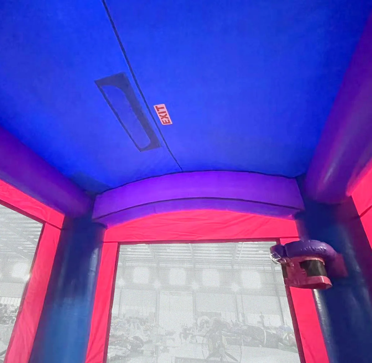 Pogo Bounce House Crossover Bounce House with Slide, Deluxe Pink, No Blower