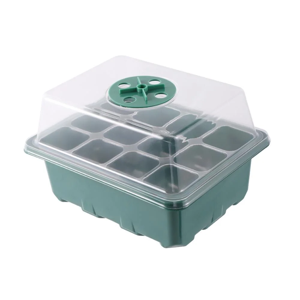 5Pc 12 Hole Seedling Starter Tray Pot Seed Germination Plant Propagation Nursery Box with Lid Garden Balcony Cultivation Planter