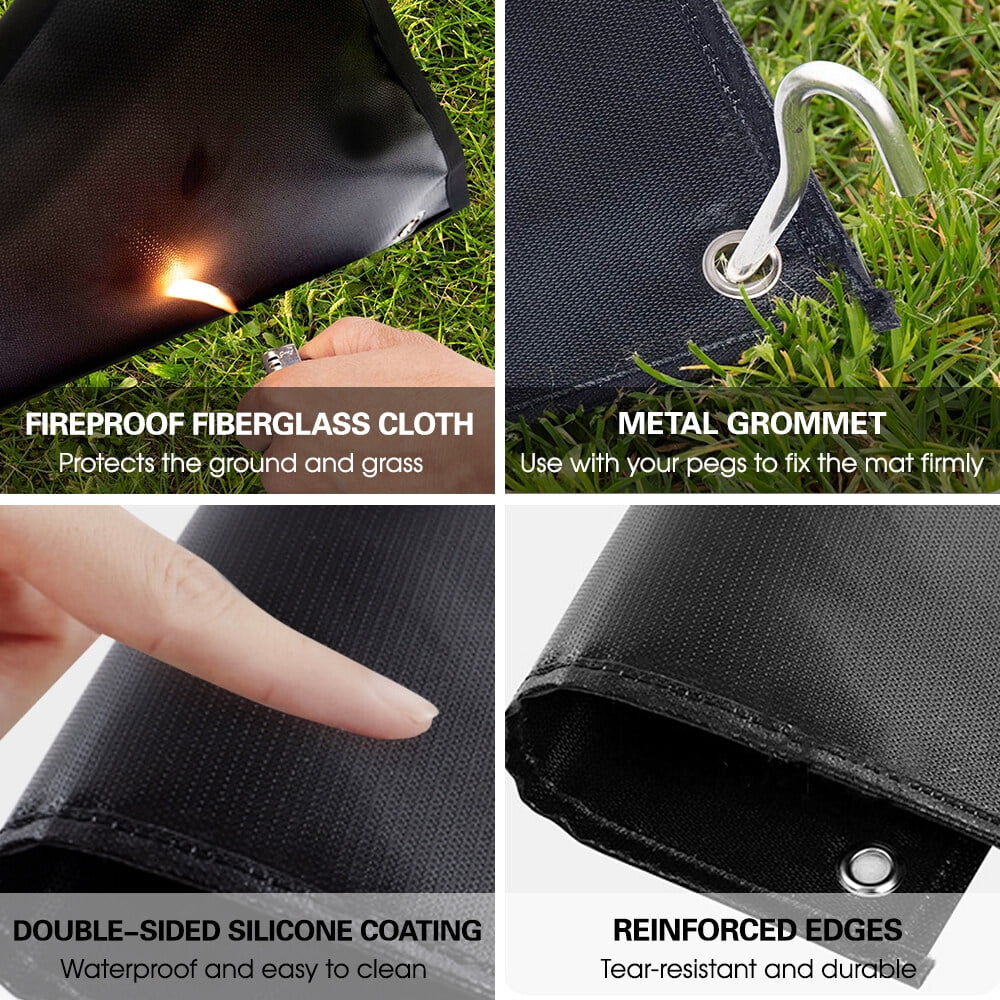 Heat insulating pad,Pit Stove Ember Mat Under Mat Wood Stove Bbq Pit Deck Patio Stove Deck Patio Ember Mat Mat Pad Mat Pad Fire Huiop Mewmewcat Laoshe Siuke Buzhi